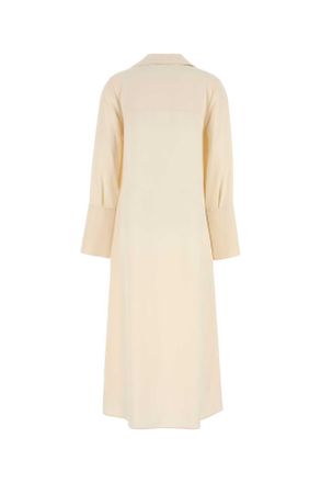 Max Mara Bianco Avorio Exterior: Silk Elastane Abiti Dress