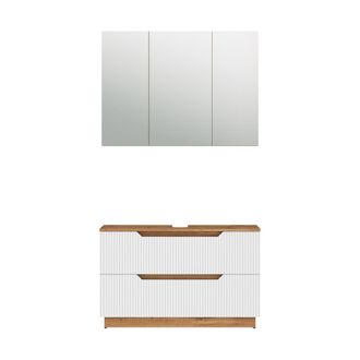 Vicco Conjunto De Muebles De Ba&ntilde;o Lotta, Blanco, 2 Piezas, Vicco