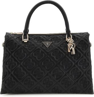 Guess Adelasia Multi Comp Zwarte Schoudertas - Dames - Handtassen - Zwart - ONE Size - Tassen