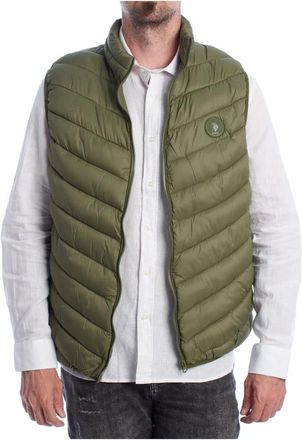 U.S.Polo Association Gewatteerd Vest voor Mannen - Heren - Bodywarmers - Groen - XL - Jassen
