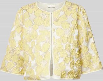 Lollys Laundry Jacke mit 3/4-Arm Modell Trine in Hellgelb, Gr&ouml;&szlig;e S