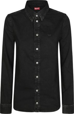 Diesel Stijlvolle Shirt voor Mannen - Dames - Spijkeroverhemden - Wit - S - Denim - Overhemden