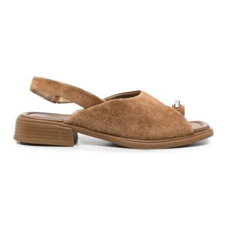 Sergio Moretti Schoenen, Dames, Groen, 41 EU, Sandalen met open neus