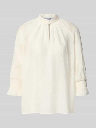 More & More More & More Regular Fit Bluse mit 3/4-Arm in Offwhite, Gr&ouml;&szlig;e 34