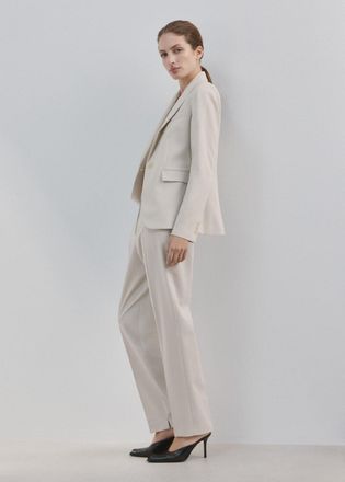 Mango Pantaloni diritti completo grigio chiaro/pastello - Donna - 36 - MANGO