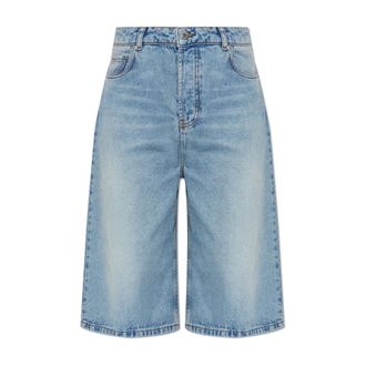 Ami Denim Shorts, male, Blue, Size: W33 Large Fit Bermuda Shorts