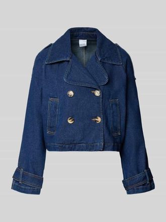 Vero Moda Regular Fit Trenchcoat aus Baumwoll-Mix Modell LELOU in Dunkelblau, Gr&ouml;&szlig;e XL