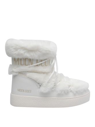 Moon Boot Black Ltrack Tube Faux Fur Booties