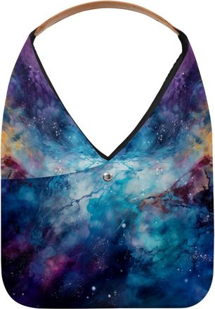 Generic Mystery Universe Night Sky Reusable Lightweight Grocery Bags - Foldable Into Compact Pouch, Washable & Sturdy, Multipurpose for Shopping and Travel