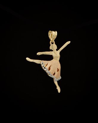 Italian Gold, Inc 14K Italian Gold Tri-Tone Ballerina Pendant