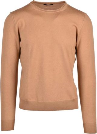 Bellwood Truien & Vesten, Heren, Beige, XL, Wol, Pullover met ronde hals