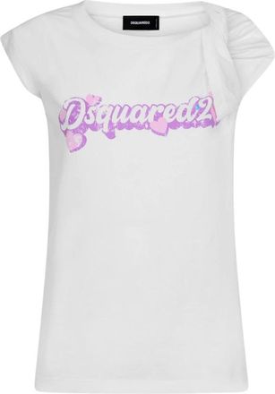 Dsquared2 Dames, Tops, Wit, Maat: XS Katoen
