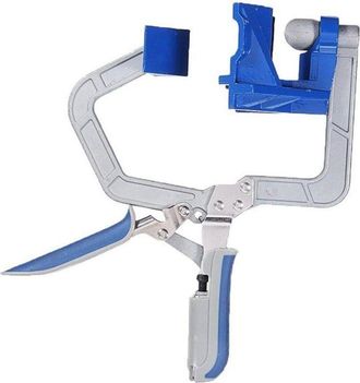 OEM Alicates De &Aacute;ngulo Recto De 90&deg; - Aleaci&oacute;n De Aluminio - Azul - 1 Pieza - Acero Inoxidable 420 - Mango De Abs