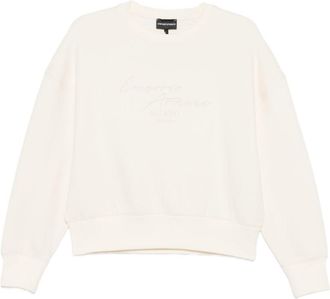 Emporio Armani Baumwoll-Sweatshirt mit Rundhalsausschnitt