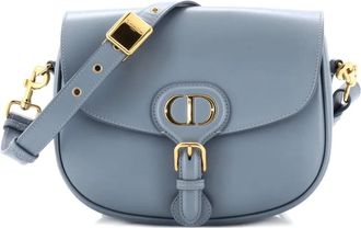 Dior Bobby Flap Bag Leather Medium crossbody bag - Blu