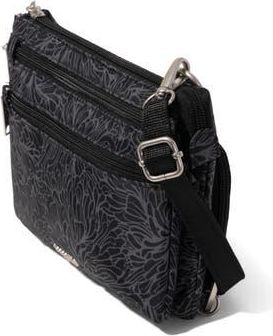 Baggallini Securtex Anti-Theft Stash Crossbody in Midnight Blossom Print at Nordstrom
