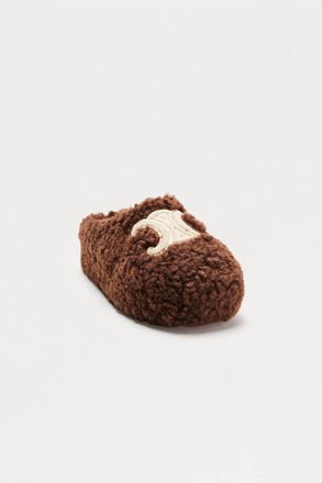Lemonade Womens Celly Platform Mules In Brown Sherpa