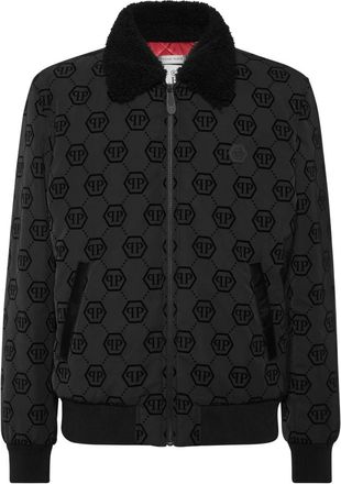 Philipp Plein Heren, Jassen, Zwart, Maat: L Wol