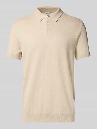 Selected Regular Fit Poloshirt aus reiner Baumwolle Modell BERG in Ecru, Gr&ouml;&szlig;e XL