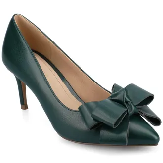 Journee Collection Womens Crystol Wide Width Evening Pumps