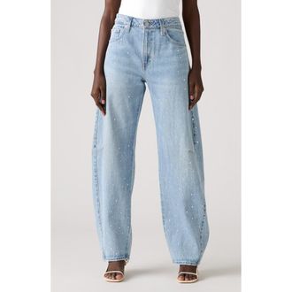 Levi's Baggy Dad High Waist Barrel Leg Jeans in Dazzle Me at Nordstrom, Size 25 32