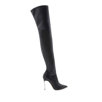 Casadei Over-knee Boots, female, Black, Size: 5 1/2 US Blade Over the Knee