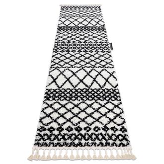 RugsX Rugsx - Alfombra, Alfombra De Pasillo Berber Safi Blanco - Para La Cocina, Entrada, Pasillo White 80x250 Cm