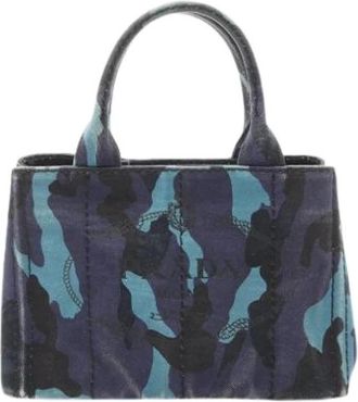 Prada Pre-owned Mini Bags, female, Multicolor, Size: ONE SIZE Pre-owned Canvas prada-bags