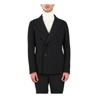 Tagliatore Blazer in Maglia Jersey - - Jackets - Uomo - Nero - 2XL