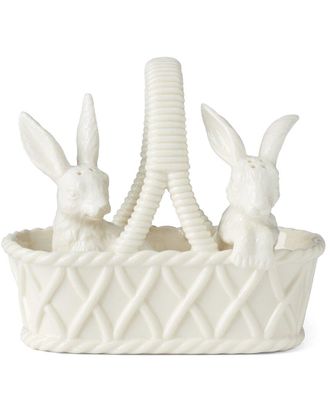 Lenox Wicker Creek Bunny Salt & Pepper Set