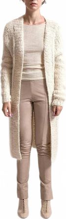 Ayni Amaru Hand Knit Cardigan In Ivory Alpaca