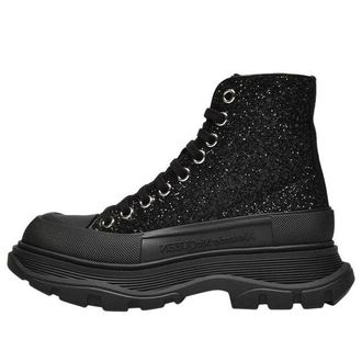 Alexander McQueen (WMNS) Alexander McQueen Tread Slick Glitter High-Top Black 666806W4JF41000