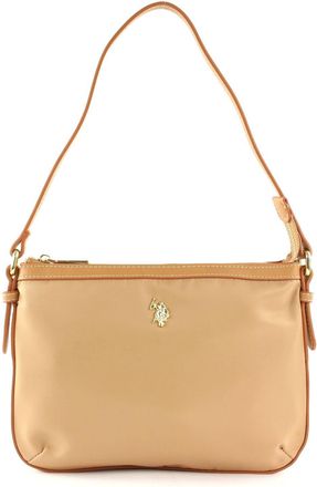 U.S.Polo Association Houston Flat Crossbody Bag Beige