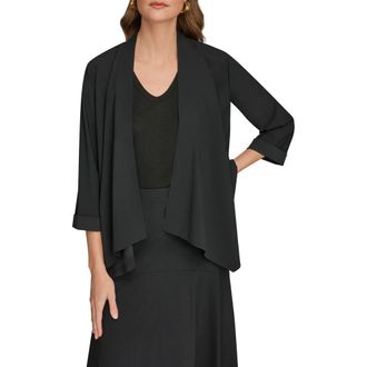 DKNY Open Front Jacket in Black at Nordstrom, Size X-Large
