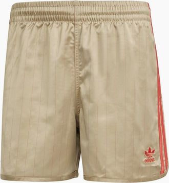 adidas Mens Mens David Beckham Originals 3 Stripes Shorts - Tan - Size: 35/34/32