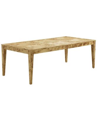 TOV Furniture Brandyss Natural Burl Rectangular Dining Table
