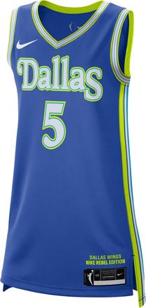 Nike Paige Bueckers Dallas Wings 2026 Rebel Edition Nike Womens WNBA Dri-FIT Victory Rebel Jersey in Blue | IF7167-481