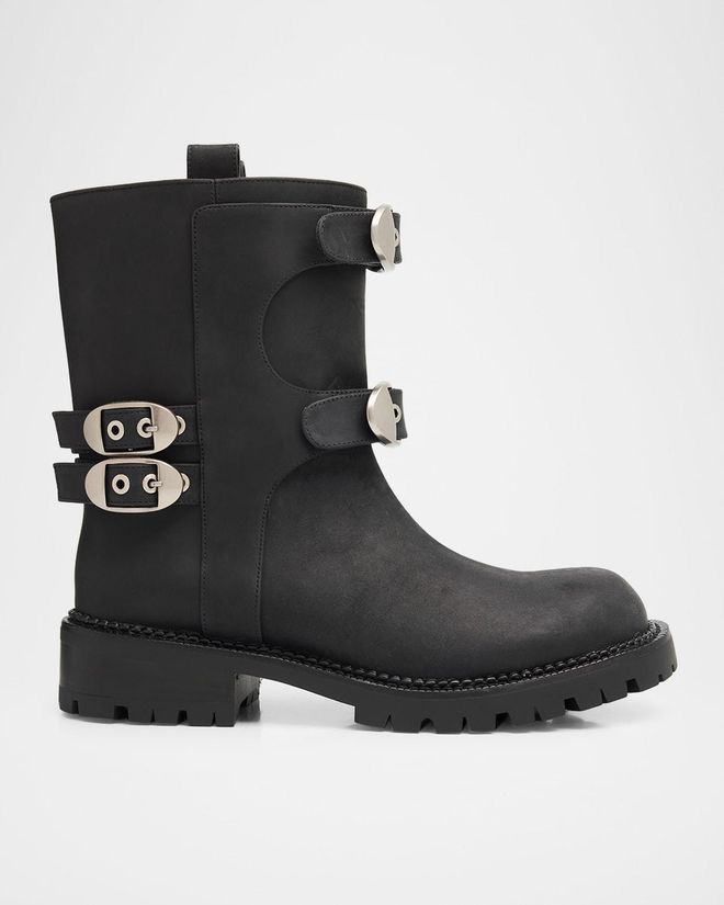The Kiki Leather Moto Ankle Boots