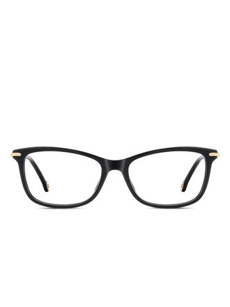Carolina Herrera square-frame logo-detail glasses - Black