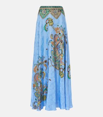 Chloé Blue Cotton Midi Skirt from $791.00 - on Stylight