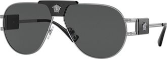 Versace VE2252 Asian Fit 100187 Mens Sunglasses Gunmetal Size 63