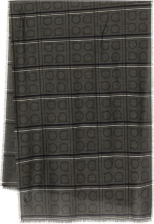 Ferragamo Foulard a fantasia - Verde