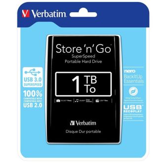 Trade Shop Trade Shop - Hard Disk External 1tb Verbatim 2.5 Autoalimentato Usb 3.0 1000gb Store N Go