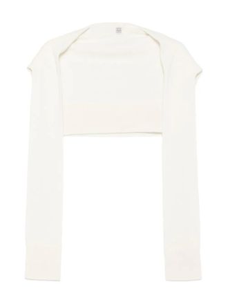Toteme Sjaal met mouwen - Wit