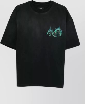 Amiri cotton flame print oversized t-shirt