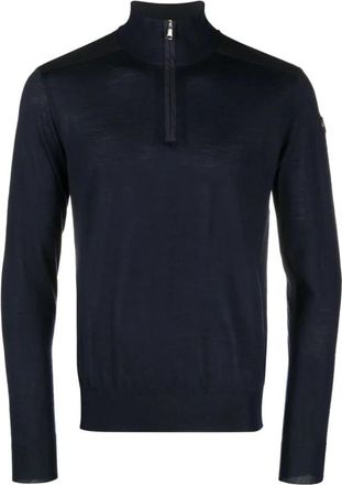 Paul & Shark Hoodies - Heren - Coltruien - Blauw - 2XL - Wol - Truien & Vesten