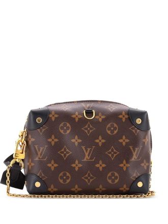 Louis Vuitton Petite Malle Souple Handbag Monogram Canvas shoulder bag - Brown
