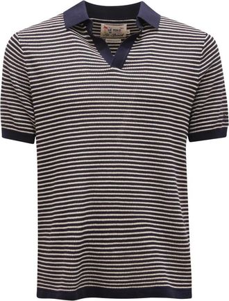 MC2 Saint Barth Polo Sloan a Righe - - Tops - Uomo - Blu - S
