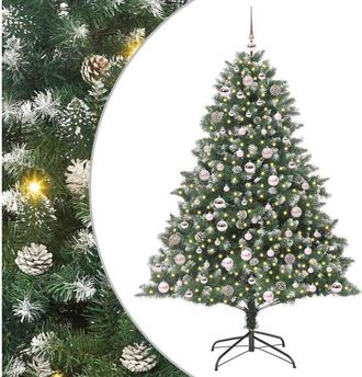 vidaXL &Aacute;rbol De Navidad Artificial Verde 180 Cm Pvc, Pl&aacute;stico Y Acero Vidaxl