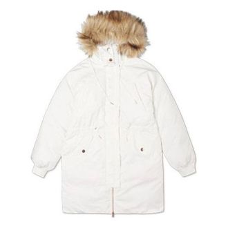 Converse (WMNS) Converse Long Down Parka Asia Sizing White 10019430-A01